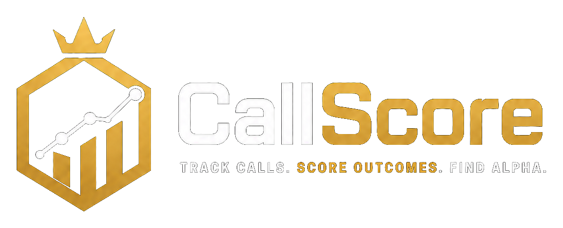 CallScore - Track calls. Score outcomes. Find alpha.
